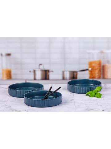 Björn 4-delige set: soepborden "Scandi" donkerblauw - Ø 21,5 cm