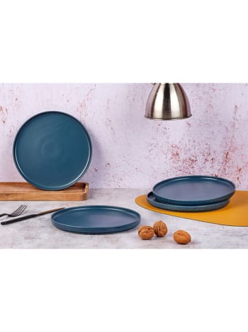 Björn Talerzyki deserowe (4 szt.) "Scandi" w kolorze granatowym - Ø 21,5 cm