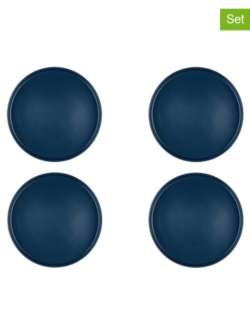 Björn 4-delige set: dinerborden "Scandi" donkerblauw - Ø 27,5 cm