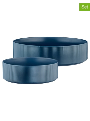 Björn 2-delige set: saladekommen "Scandi" donkerblauw