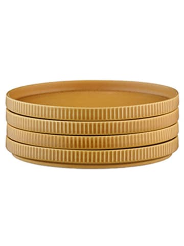 Björn 4er-Set: Beilagenteller "Scandi" in Ocker - Ø 16,5 cm