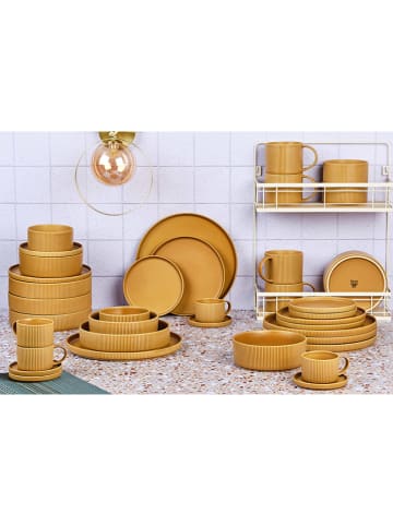 Björn 36-delig tafelservies "Scandi" okergeel