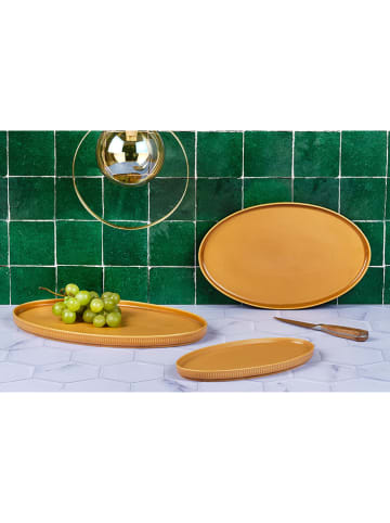 Björn 3er-Set: Servierplatten "Scandi" in Ocker