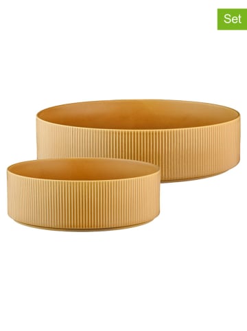 Björn 2-delige set: saladekommen "Scandi" okergeel