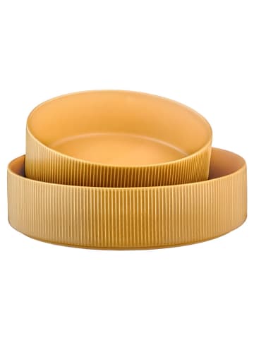 Björn 2-delige set: saladekommen "Scandi" okergeel