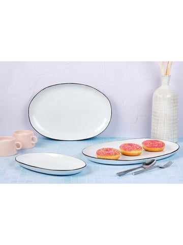 Björn 3er-Set: Servierplatten "Pure" in Weiß/ Schwarz