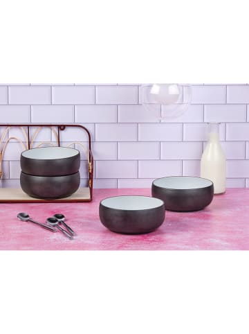 Björn 4er-Set: Frühstücksschalen "Gourmet" in Schwarz/ Weiß - Ø 15 cm
