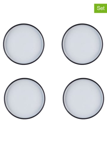 Björn Talerzyki deserowe (4 szt.) "Gourmet" w kolorze czarno-białym - Ø 21,5 cm