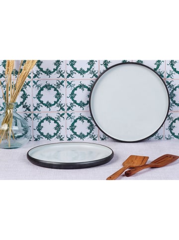 Björn 2-delige set: serveerborden "Gourmet" zwart/wit - Ø 33 cm