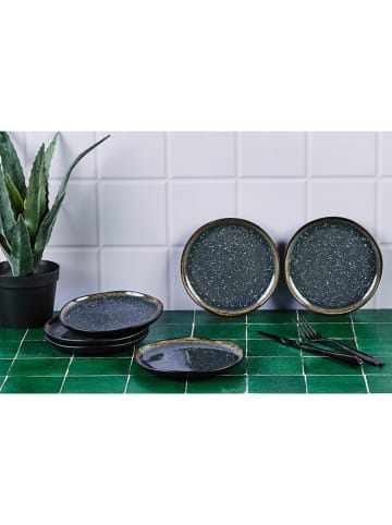 Björn 6-delige set: bijgerechtborden "Iris" donkerblauw - Ø 16 cm
