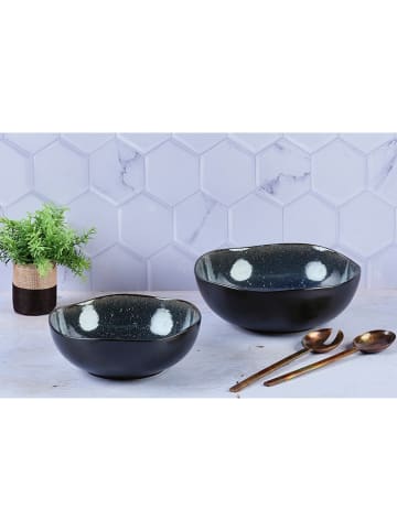 Björn 2-delige set: saladeschalen "Iris" donkerblauw