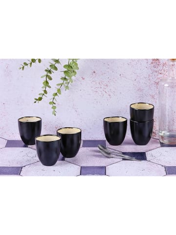 Björn 6er-Set: Becher "Iris" in Schwarz/ Weiß - 150 ml