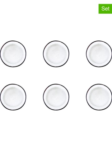 Björn 6-delige set: bijgerechtborden "Iris" wit - Ø 16 cm