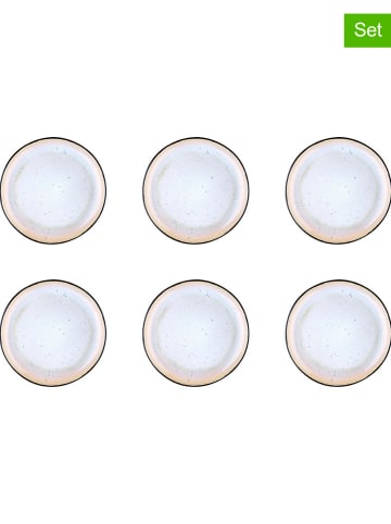 Björn Talerzyki deserowe (6 szt.) "Iris" w kolorze białym - Ø 21,5 cm