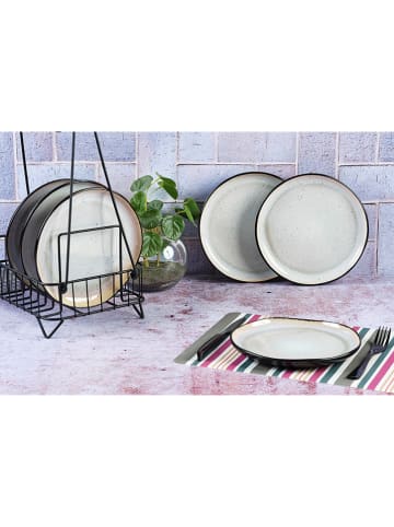 Björn Talerzyki deserowe (6 szt.) "Iris" w kolorze białym - Ø 21,5 cm