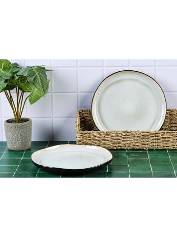 Björn 2-delige set: serveerborden "Iris" wit - Ø 32 cm