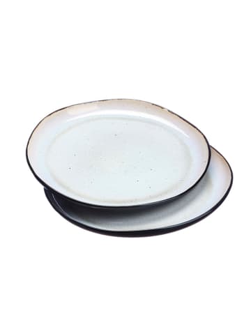 Björn 2-delige set: serveerborden "Iris" wit - Ø 32 cm