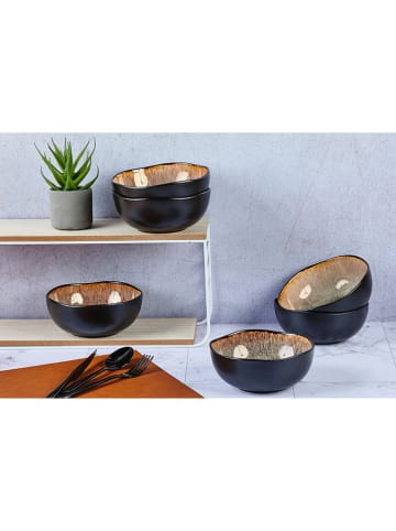 Björn 6er-Set: Schalen "Iris" in Braun - Ø 16,5 cm