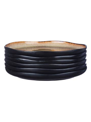 Björn 6-delige set: dinerborden "Iris" bruin - Ø 26 cm