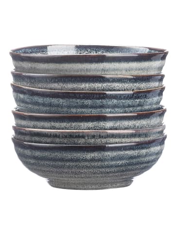 Björn 6er-Set: Schalen "Zen" in Grau - Ø 10 cm