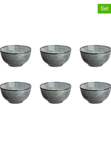 Björn 6-delige set: kommen "Zen" grijs - Ø 14 cm