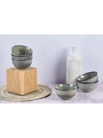 Björn 6-delige set: kommen "Zen" grijs - Ø 14 cm