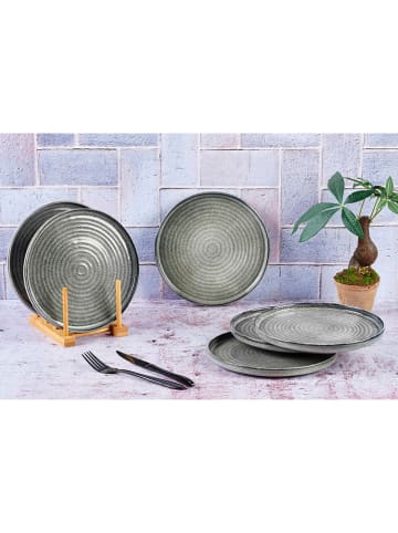 Björn 6er-Set: Dessertteller "Stellar" in Grau - Ø 22 cm
