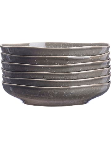 Björn Talerze głębokie (6 szt.) "Stellar" w kolorze szarobrązowym - Ø 22,5 cm