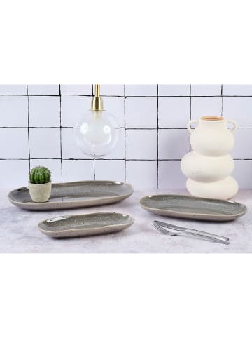 Björn 3er-Set: Servierplatten "Stellar" in Taupe