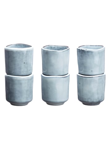 Björn 6er-Set: Becher "Cloud" in Graublau - 120 ml
