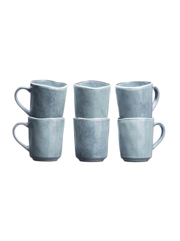 Björn 6-delige set: mokken "Cloud" grijsblauw - 400 ml