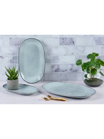 Björn 3er-Set: Servierplatten "Cloud" in Graublau