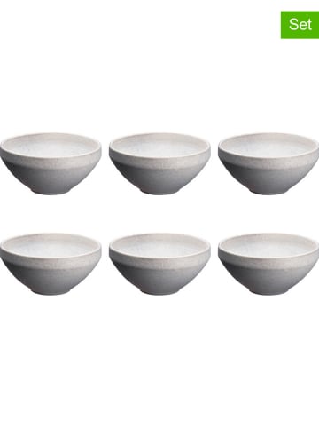 Björn 6er-Set: Schalen "Stone" in Grau - Ø 17,7 cm