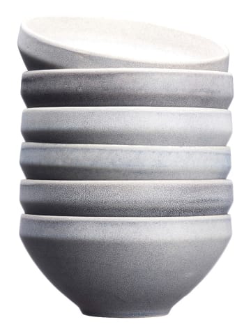 Björn 6-delige set: kommen "Stone" grijs - Ø 17,7 cm