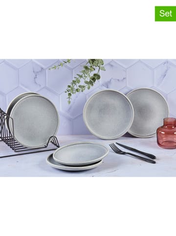 Björn Talerzyki deserowe (6 szt.) "Stone" w kolorze szarym - Ø 19 cm