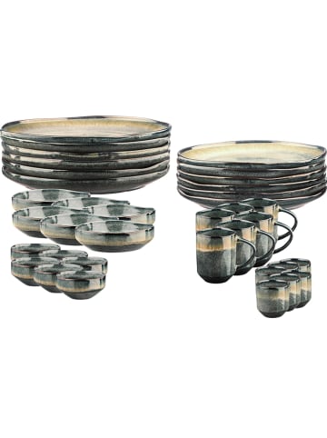 Björn 36tlg. Tafelservice "Genesis" in Blau/ Beige