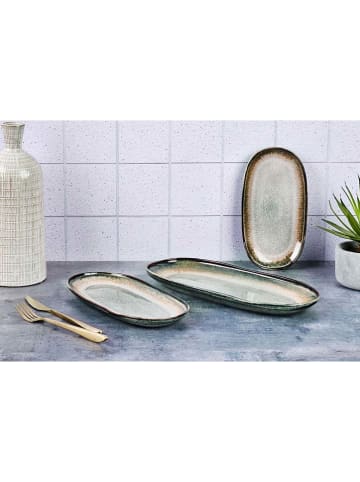 Björn 3-delige set: serveerplateaus "Genesis" grijs/beige