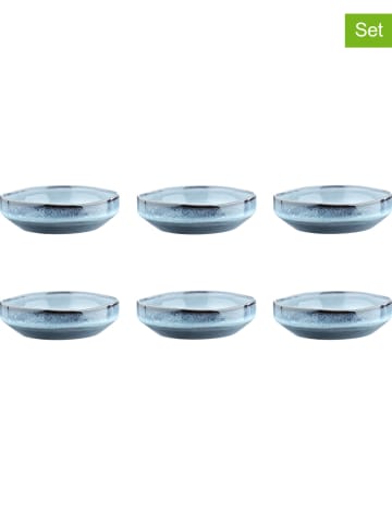 Björn 6-delige set: ontbijtkommen "Genesis" blauw - Ø 17 cm