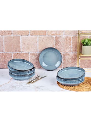 Björn 6er-Set: Suppenteller "Genesis" in Blau - Ø 21 cm