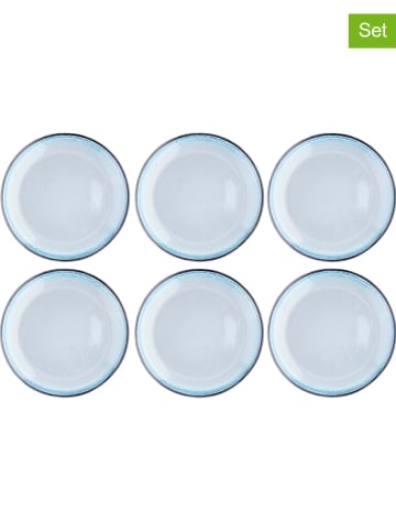 Björn Talerze obiadowe (6 szt.) "Genesis" w kolorze błękitnym - Ø 27 cm
