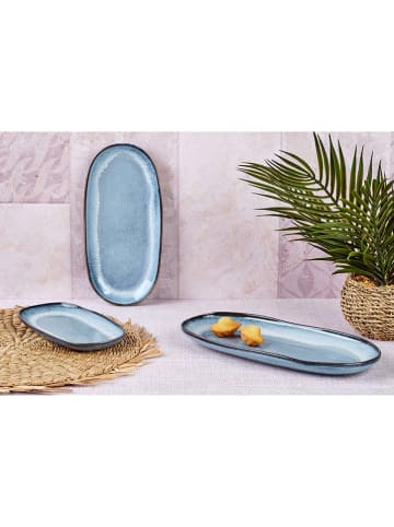 Björn 3er-Set: Servierplatten "Genesis" in Blau