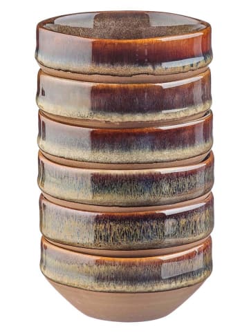 Björn 6-delige set: kommen "Genesis" lichtbruin - Ø 8 cm