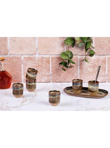 Björn 6-delige set: bekers "Genesis" lichtbruin - 80 ml