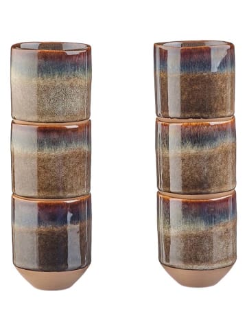 Björn 6-delige set: bekers "Genesis" lichtbruin - 80 ml