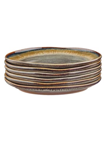 Björn 6er-Set: Dessertteller "Genesis" in Hellbraun - Ø 20,5 cm