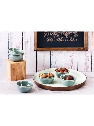 Björn 6-delige set: serveerkommen"Magma" lichtblauw - Ø 9 cm