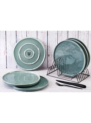 Björn 6-delige set: dinerborden "Magma" lichtblauw - Ø 27 cm
