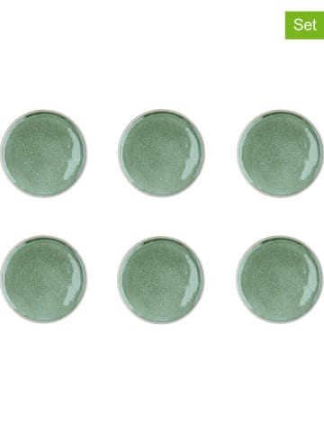 Björn 6-delige set: dessertborden "Magma" groen - Ø 20 cm