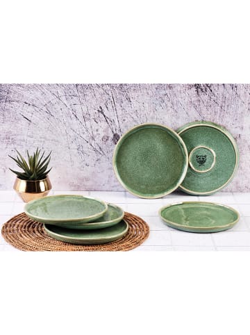 Björn 6-delige set: dessertborden "Magma" groen - Ø 20 cm