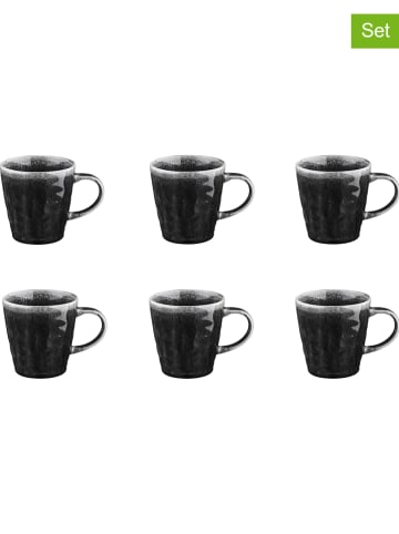 Björn Kubki (6 szt.) "Moon" w kolorze czarnym do kawy - 400 ml